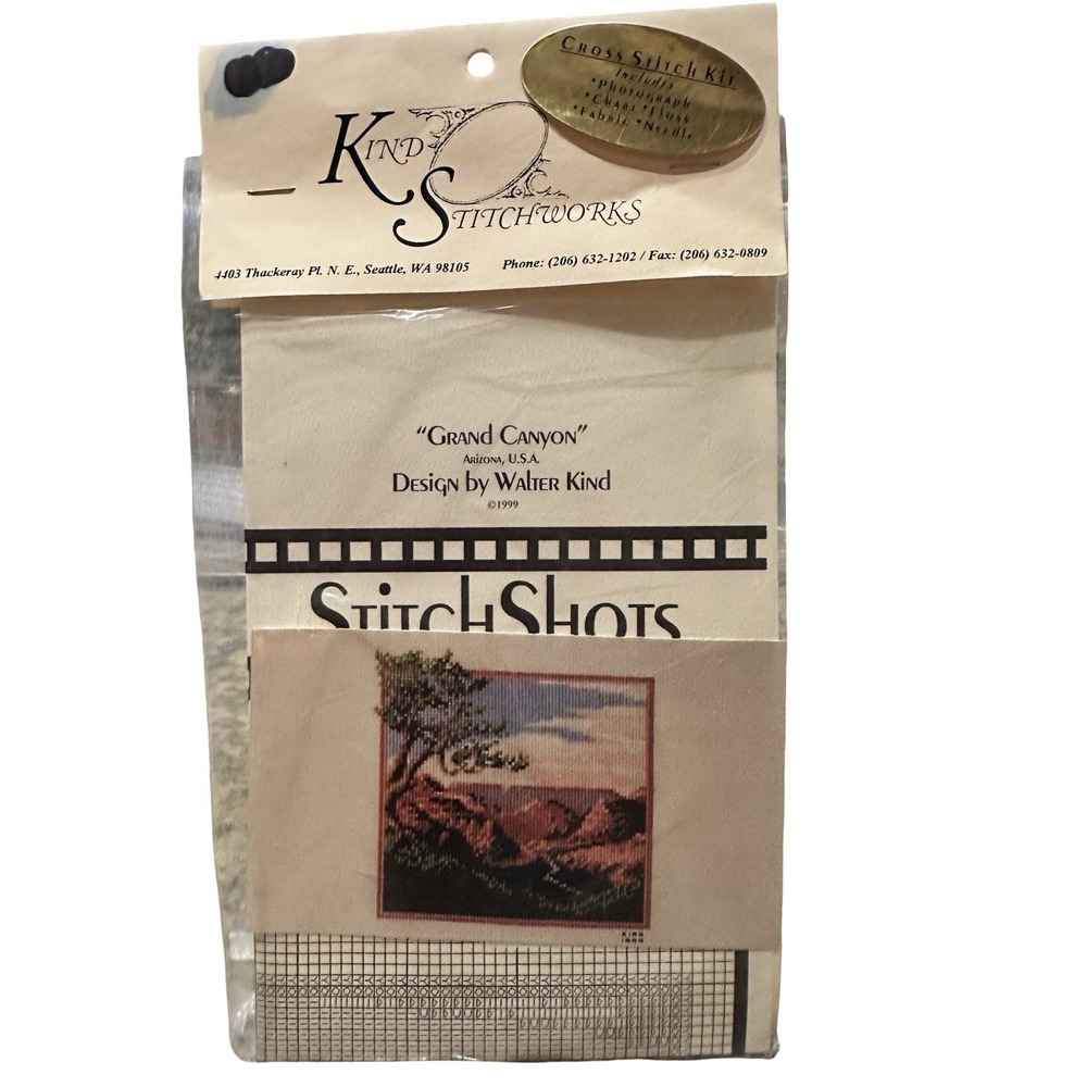 Kind Stitchworks "GRAND CANYON, ARIZONA" Stitch Shots Cross Stitch PATTERN CHART